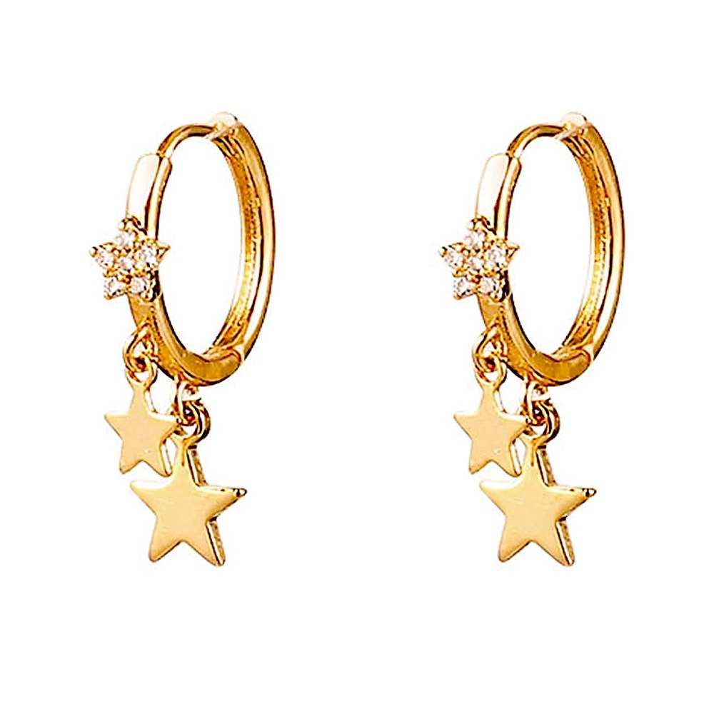 Stars Hoop Earrings
